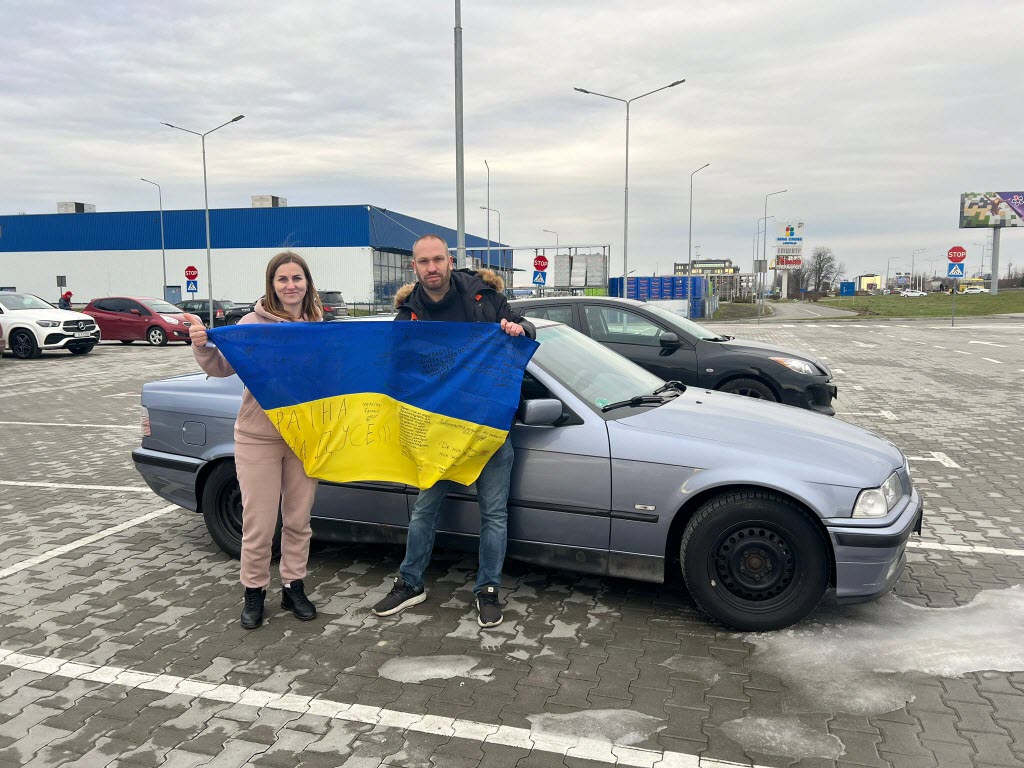 Dirk spendet Auto in der Ukraine